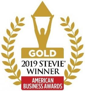 2019 Gold Stevie American Business Awards logo