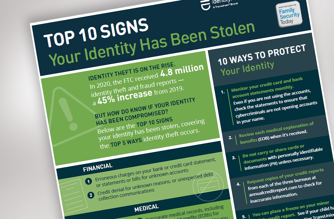 ¿Cómo puedo saber si mi identidad ha sido robada?